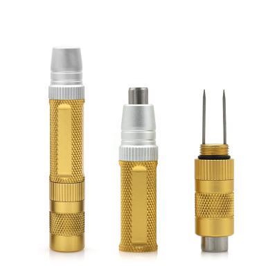 China Multifunctional Metal Alloy 4-in-1 Cigar Needle Drill Tool Cigar Puncher Cigar Suction Tools for sale