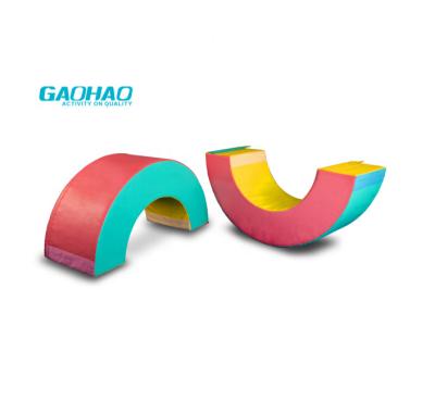 China GAOHAO High Elasticity Gymnastics Foam Forms Kid's Playground RING BRIDGE FOAM MODULE Study Half Gymnastics for sale