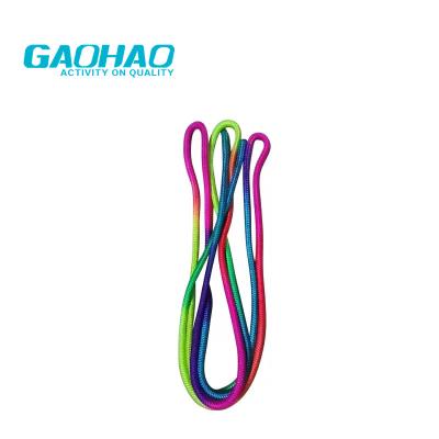 China GAOHAO Dance Rainbow Rhythmic Gymnastics Gymnastic Rope, 3m Gymnastics Jump Rope with Stick. for sale