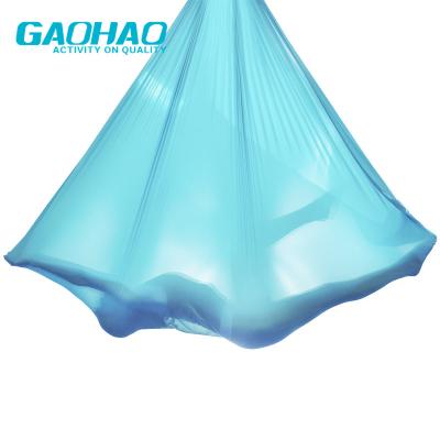 China Wholesale Bodybuilding Gaohao Yoga Flying Hammock Without Handle, Belt Fitness Yoga Nylon Silk Aerial Swing for sale