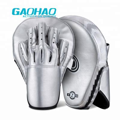 China Gaohao Breathable Hearth Gloves Forming Durable Leather Boxing Hearth Pads 4 Colors for sale