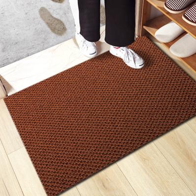 China Multifunctional White Dirt Trapper Solid Doormat Welcome Entrance Mats Scraping Mud Door Mat Suppliers Wholesale Washable for sale