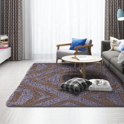 China Innyluck karpet supplier washable 3d rug for living room fall off geometric dirt rug for sale