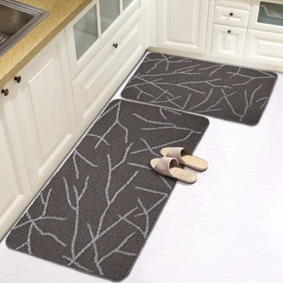 China Innyluck Gray Rug Hot Sale Area Rubber Cover Kitchen Mat For Floor Anti Slip Washable Low-Profile Kitchen Mat Strip for sale