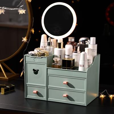 China Cabinet Viable Drawer Toiletry Organizer Bestselling Plastic Cosmetic Makeup Organizer Latest Designs for sale