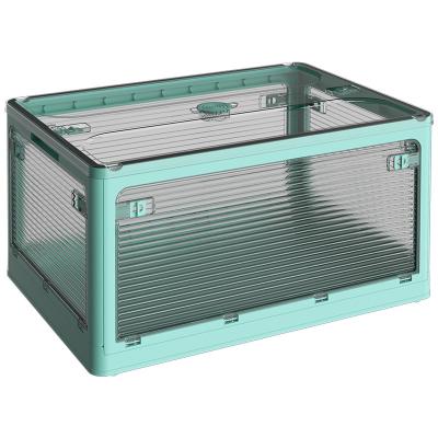 China 2022 viable high quality cheap clear transparent folding large storage box for sale