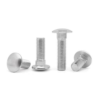 China Stainless Steel Hardware Fasteners A325 Stainless Steel Plow Carriage Screw Nut And Bolt DIN603 1 Inch for sale