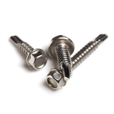 China Factory Magnetic HEX Fasteners Self Drilling Stock Self Drilling Tek Screws Stainless Steel 6mm 13mm Long for sale