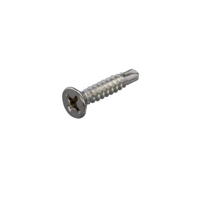 China Haiyan Flat Countersunk 2 Head Stainless Steel Tek Screw Self Drilling Trim Trailer Floor Screws for sale