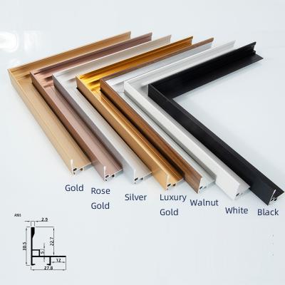 China Single hot sale aluminum alloy home decor oil painting frame wall l-type bracket for sale