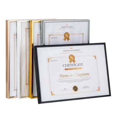 China Diploma/Certificate Advertising/Display/A5A2A3A4 Wall Hanging Certificate Frame Aluminum Diploma Frame Wholesale Gift Manufacturer for sale