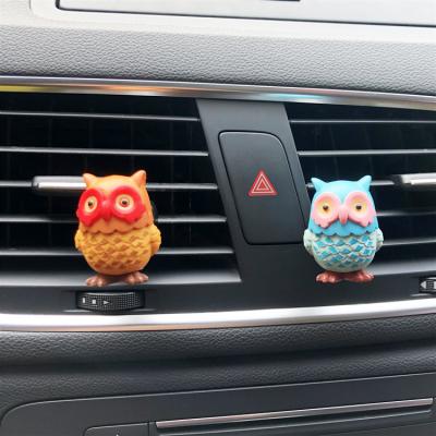 China Fresh Air Owl Aromatherapy Necklace Diffuser Cheap Innovative Plug In Designer Scent Vent OEM Anime Car Air Freshener for sale