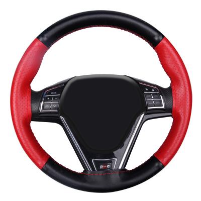 China Popular High Quality Anti Slip Diy Wheel Cover Universal Genuine Leather Steering Point for sale