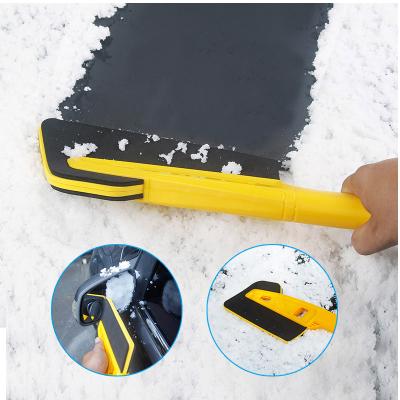 China Hot Sale Car Care Easy To Storage EVA Soft Glue Efficient Snow Removal Snow Brush And Detachable Snow Brush Ice Scraper for sale