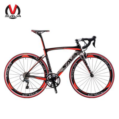 China Unisex Adult Double V Brake 700C 18 Speed ​​Carbon Fiber Frame Road Bike Various Colors Available Racing Bicycle for sale