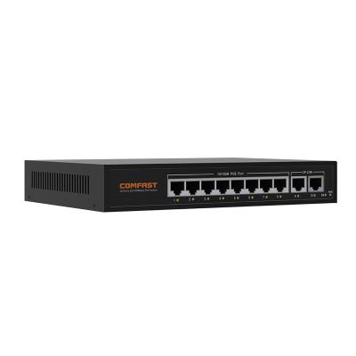 China Enterprise Comfast CF-SF181P 8+2 Ports POE Power Supply Ethernet Switch for sale