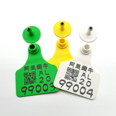 China Large TPU Animal Management Supply Split Middle Bull Plastic Ear Tag for sale