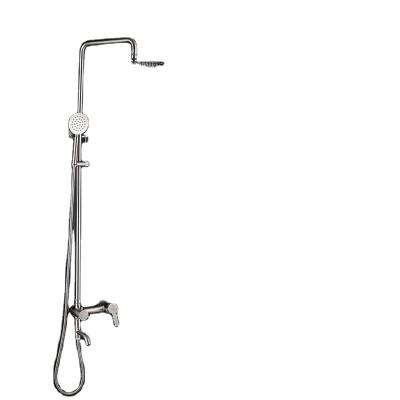 China Without Slide Bar 304 Stainless Steel Black Shower Steam Bath And Shower Faucets Bathroom Shower for sale