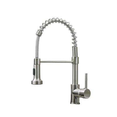 China Faucets Kitchen Faucet Stainless Steel Metered Faucet 360 Degree Rotation Sink Faucet Function Tap Water Hot Pull Out for sale