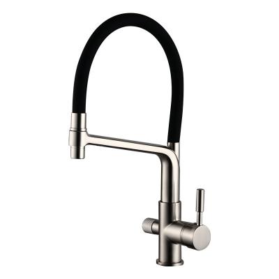 China Metered Faucets Brass Kitchen Faucet Water Filtration Faucets Pull Out Spray Kitchen Sink Faucet Pull Down Mixer Tap for sale