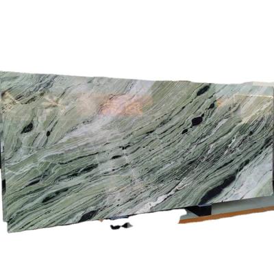 China Modern Jade Marble Direct Polished Ice Green Ice Diagonal Grain Marble Tiles Ice Emerald Green Marble for sale