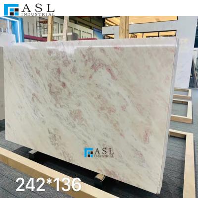 China Modern High Quality Eend Rosa Pink Red Marble Countertops Natural For Kitchen And Bathroom Vanity Top Rose Rainbow Marble for sale