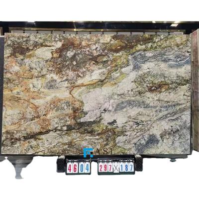 China Modern Glazed Polished Design Of High Quality Quartzite Countertops Lobby Wall Tiles for sale