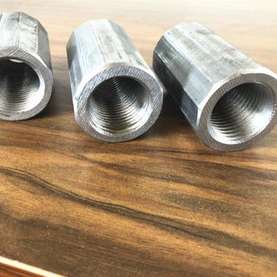 China 45#carbon material steel structure construction project bar steel mating splicing rebar coupler for sale