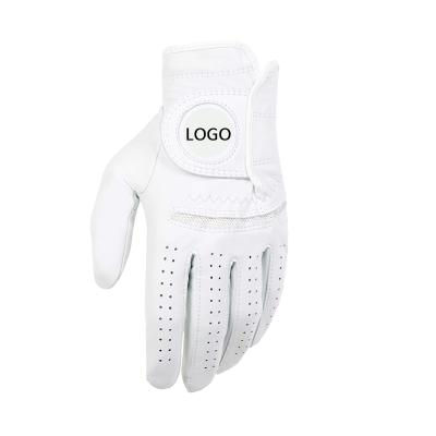 China Wholesale custom made high quality cabretta golf gloves japanese leather sheepskin golf gloves men manufacturer for sale