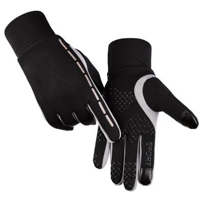 China Fashion Sports Fashion Touch Screen Winter Gloves Leather Hand Gloves Black Warm Custom Logo Long Mittens For Women And Men Manufacturers for sale