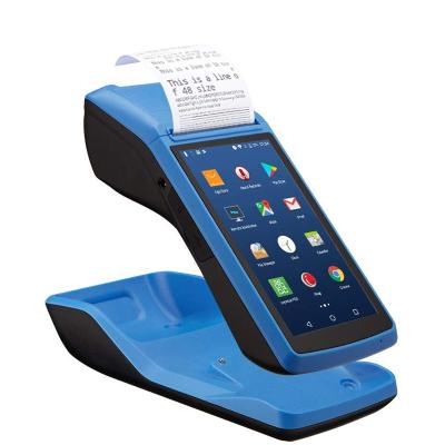 China Handheld Android POS Mobile Terminal 5.0inch BT/WIFI POS Terminal With Printer For Restaurant POS Device for sale