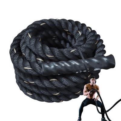 China Polyester 1.5inch 30ft/38mm Training Rope Battle Rope 9M for sale