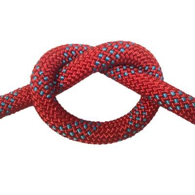 China Kernmantle Darcon Strong Braided Polyester Packing Rope 6mm Red High Tensile for sale