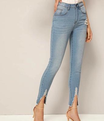 China 2021 QUICK DRY Skinny Jeans Women High Waisted Jeans Pencil Feet Pants for sale