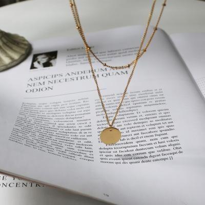 China TRENDY Fashion Mother'S Day Brand Ladies Simple Round Clavicle Necklace Jewelry for sale