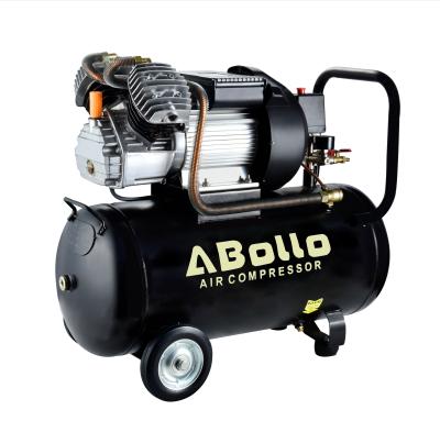 China Best choice small 220V 3hp 50L portable piston lubricated direct driven air compressor for sale for sale