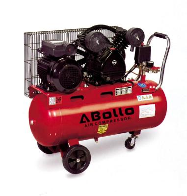 China V type double cylinder belt lubricated portable air compressor for sale