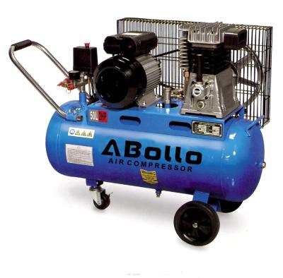 China 2055 Lubricated Double Cylinder 100L Italy Belt Portable Air Compressor for sale