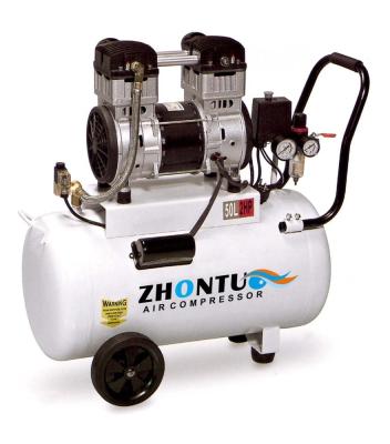 China Oil Free Silent Double Cylinders Portable Air Compressor for sale