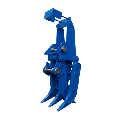 China Deluxe Mechanical Grapple Mechanical Grapple Staple Excavator Grapple Shear For Scrap for sale