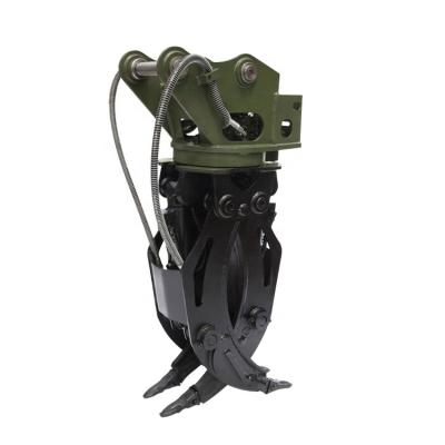 China Excavator Rock Grapple Hydraulic Grapple Swivel Grapple Attachment For Excavator for sale