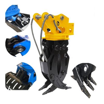 China Excavator Attachments Rotating Wood Excavator Grapple Forestry Machinery Grapple for sale