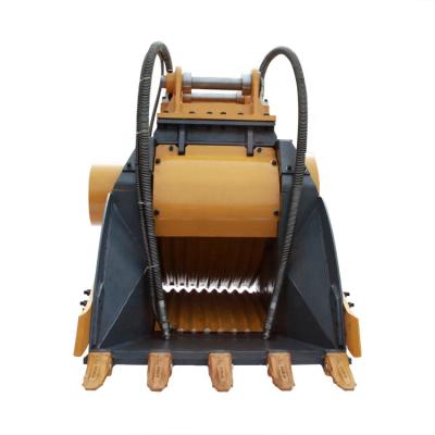 China Excavator Attachment High Quality Bucket Crusher Sieve Crusher Bucket Stone Crusher For Sale for sale