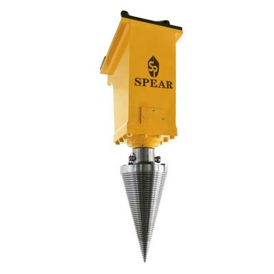 China Building Material Shops Hydraulic Wooden Splitter Screw Cone Log Splitter for sale