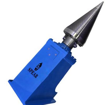 China Building Material Stores Excavator Log Splitter Attachment Screw Cone Log Splitter Log Splitter For Sale for sale