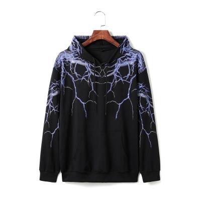 China 10701-SE21 men's oversized hoodies sehe fashion of breathable thunder cool print style boy clothing for sale