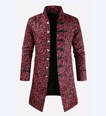 China 2021 Floral Style Stand Collar 10905-SE11 Men's Breathable Long Stand Collar Sehe Fashion for sale