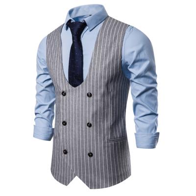 China New arrival 10730-SE78 breathable striped print new fashion plus size men's vest sehe fashion for sale