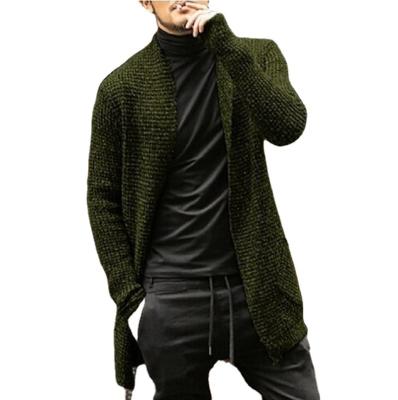 China 10708-SE13 2021 autumn breathable casual pocket warm colors 3 long plus size sweater cardigan for men sehe fashion for sale