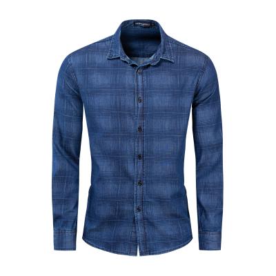 China 10701-SE72 Men's breathable shirts casual full sleeve 100% cotton plus size print shirts sehe fashion for sale